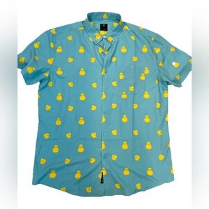 Visive Blue Duck Print Men's Shirt XL